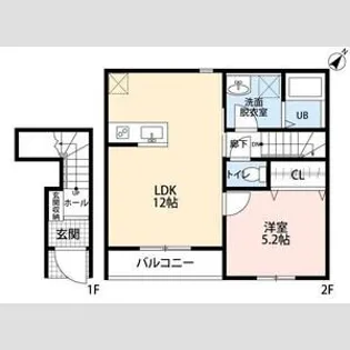 リーブルファイン川口東本郷【2階】の間取り