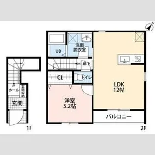 リーブルファイン川口東本郷【2階】の間取り