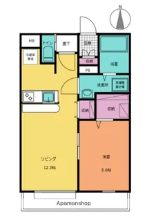 ソシア坂下町【1階】の間取り