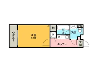 リブリ・クレールカルチェ【2階】の間取り