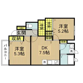 フォレスト【102号室号室】の間取り