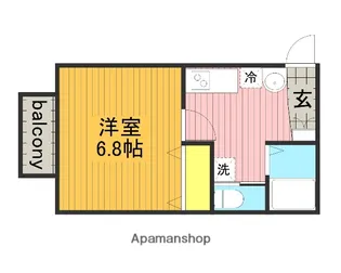 キャメル川口朝日【1階】の間取り