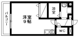 ベルテ【201号室】の間取り