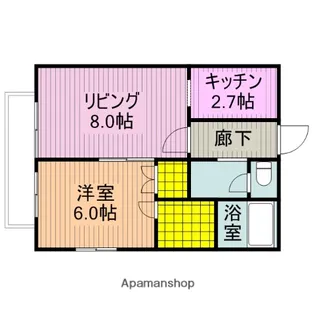 K’Sフラット【2階】の間取り