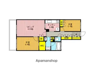 パークスクエア川口【2階】の間取り