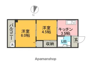 リナス川口【1-E号室】の間取り