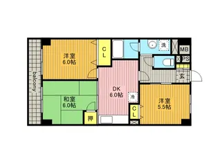 チェスターハウス川口【7階】の間取り