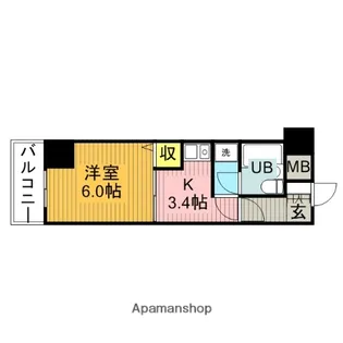 ライオンズマンション川口第11【6階】の間取り