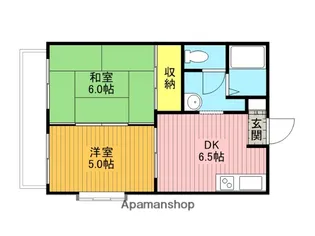 パークハイツヨコテ【1階】の間取り