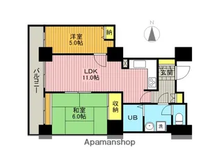 リプレ川口一番街6号棟【507号室】の間取り