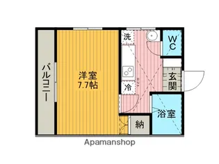 グリーンタウン【208号室】の間取り