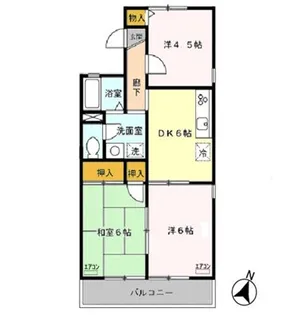 ジョイナス東大宮【101号室】の間取り