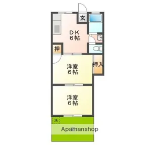 翠ハイツ【1階】の間取り