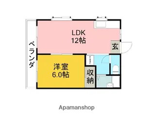 高橋コーポ【101号室】の間取り