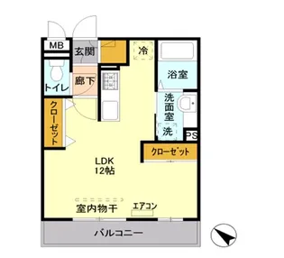 I.ヴィレッジ WEST【3階】の間取り