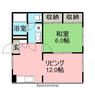 フォブール中村【103号室】の間取り