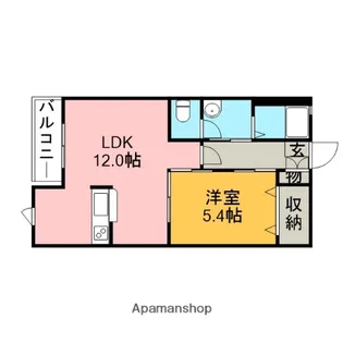シャトルアズマE【2階】の間取り