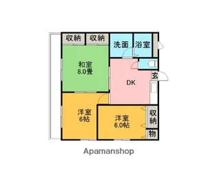 埼玉県さいたま市見沼区深作3丁目【マンション】の間取り