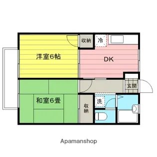 リューベルⅡ【203号室】の間取り