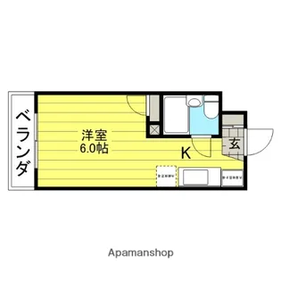 マンションシュウメイ【1階】の間取り