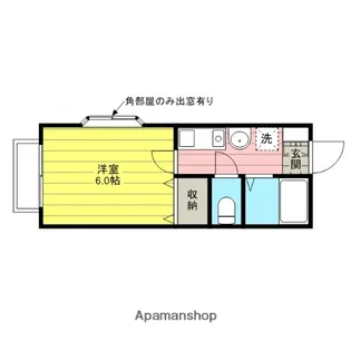 コーポYAMASAN【105号室】の間取り