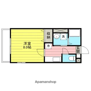 メゾンドゥシェルブール【101号室】の間取り