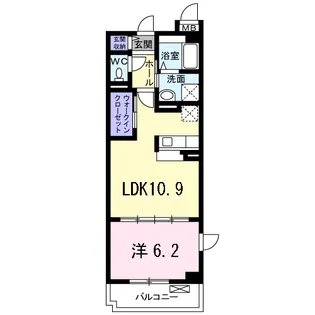 レジデンスハライチC【1階】の間取り