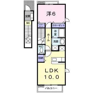 マーベラスA【2階】の間取り