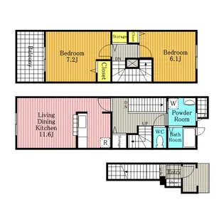 ハーベストガーデン【2階】の間取り