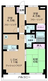 ファーストシティ大宮【5階】の間取り