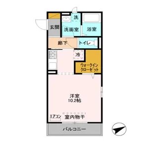 クレスト登戸【3階】の間取り