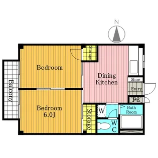 スカイハイツ【1階】の間取り