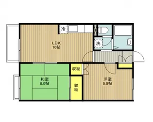 グランハイム黒須【203号室号室】の間取り