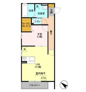 プラド大宮【3階】の間取り