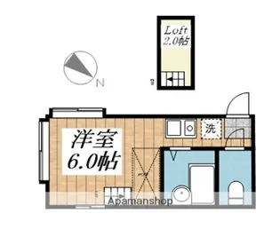 パンシオン東大宮No.1B棟【1階】の間取り