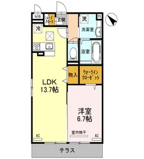 グレイス東大宮【2階】の間取り