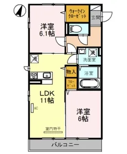 ソレイユ・ドミュール【2階】の間取り