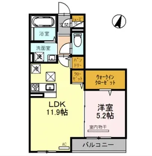 ソレイユ・ドミュール【1階】の間取り