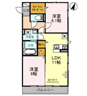 ソレイユ・ドミュール【3階】の間取り