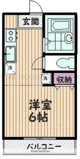 エルセリート東大宮Ⅱ【201号室】の間取り