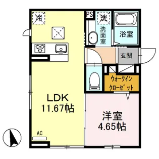 メゾン・アサヒ【1階】の間取り