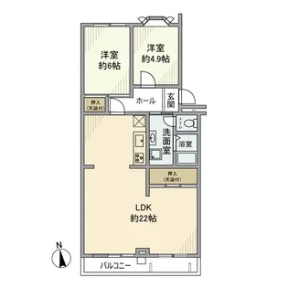 東武大宮公園サンライトマンション弐番館【2階】の間取り