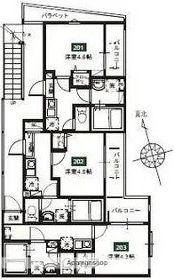 CELLHILLs大宮EAST【1階】の間取り