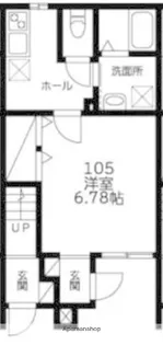 ウエストハイム七里【105号室】の間取り