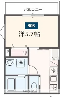 MELDIA 東大宮Ⅳ【303号室】の間取り