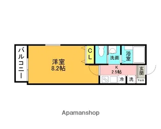 パルジェ七里【201号室】の間取り