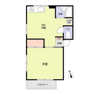 ボーヌング森【1階】の間取り