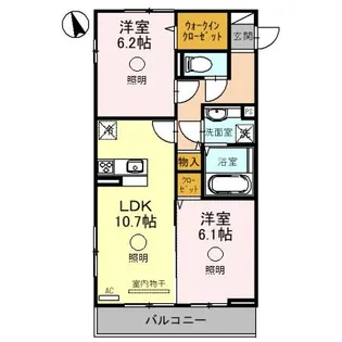 SEED 東大宮【2階】の間取り