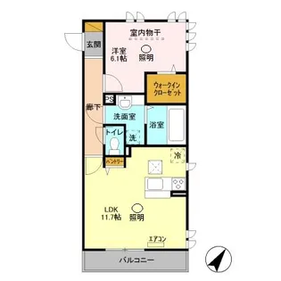 本郷の杜 ソグレ【1階】の間取り