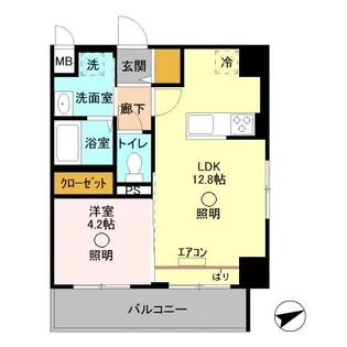 GARDEN HOUSE Ⅲ 大宮土呂駅前【5階】の間取り